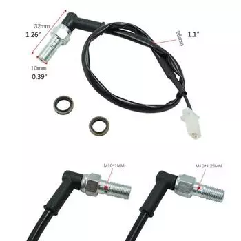 Универсальный мотоциклетный гидравлический тормозной переключатель давления заднего света с полым болтом гидравлический тормозной переключатель для мотоцикла Scoote