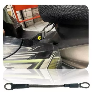 Универсальный мотоциклетный шлем 18 см, противоугонная веревка из нержавеющей стали, аксессуары для мотоциклов