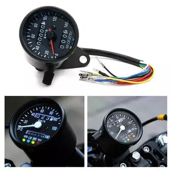 Универсальный мотоциклетный спидометр, одометр, двойной измеритель скорости с ЖК-индикатором, винтажный измеритель модификации 3