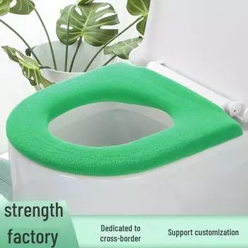 Универсальный моющийся вязаный коврик для унитаза и одноразовый чехол на все времена года