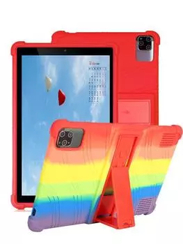 Универсальный мягкий силиконовый чехол для 10,1 дюйма для 10,10,1-дюймового планшетного ПК на базе Android, противоударный однотонный защитный чехол на заднюю панель красный