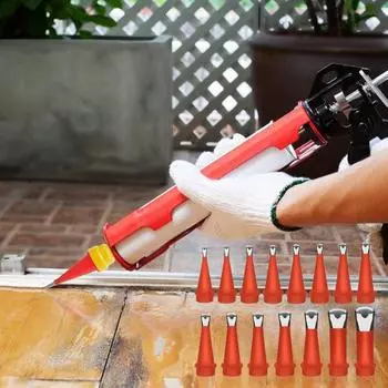 Универсальный набор для герметизации. Прочный набор насадок из нержавеющей стали со встроенными резиновыми инструментами. Нержавеющий, устойчивый к коррозии, универсальный набор насадок для герметизации. 23