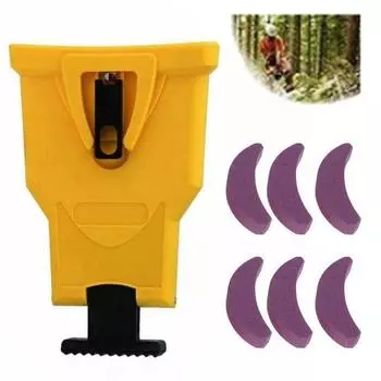 Универсальный набор для заточки цепных пил Простой в использовании инструмент для заточки цепных пил с точильным камнем Портативная заточка цепных пил A