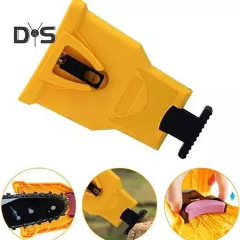 Универсальный набор для заточки цепных пил Простой в использовании инструмент для заточки цепных пил с точильным камнем Портативная заточка цепных пил для 14/16/18/20 дюймов с двумя отверстиями A