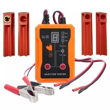 Универсальный набор инструментов для проверки и очистки топливных форсунок, 8 импульсных режимов, с 4 очистителями форсунок оранжевый