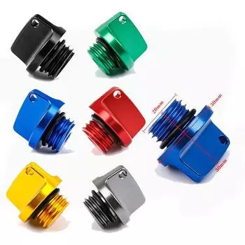 Универсальный набор крышек и щупов для масла двигателя с ЧПУ - аксессуары для мотоциклов из алюминиевого сплава aluminum alloy зелёный