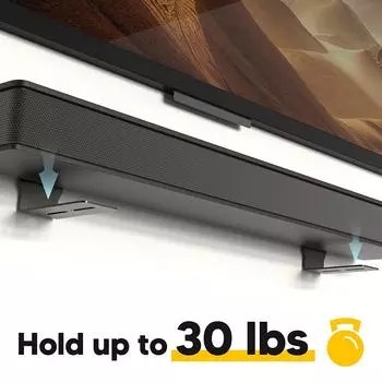 Универсальный настенный кронштейн для звуковой панели, прочный металлический держатель, подставка для динамика, плавающий кронштейн для динамика домашнего кинотеатра