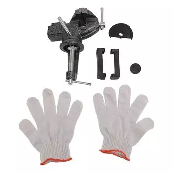 Универсальный настольный тиски для дома, переносной верстачный зажим с поворотным основанием на 360 градусов, черный