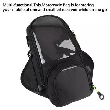 Универсальный небольшой масляный резервуар, сумка для телефона, навигационная сумка, многофункциональный комплект для топливного бака мотоцикла, мобильный чёрный