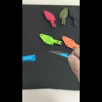 Универсальный нож для мытья камня 440C, стальная ручка из АБС-пластика, EDC нож-кейчиан, мини-портативный резак для бумаги, инструмент для распаковки красный