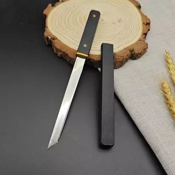 Универсальный нож из нержавеющей стали, кухонный нож для пилинга, фруктовый нож, нож для рыбалки с крышкой