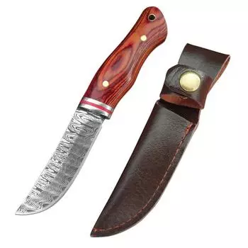 Универсальный нож-тесак для нарезки мяса, кухонный нож из нержавеющей стали с лазерным узором и деревянной ручкой, поварской нож для разделки мяса чёрный