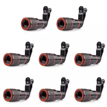 Универсальный объектив телескопа с 12-кратным оптическим зумом и зажимом для мобильного телефона