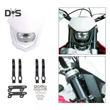 Универсальный обтекатель фар для мотокросса, эндуро, велосипеда, налобный фонарь, лампа чёрный