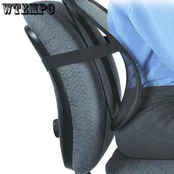 Универсальный офисный стул, поддержка поясницы, коррекция осанки позвоночника, подушка для спины, автомобильная подушка для сиденья автомобиля, грузовика чёрный