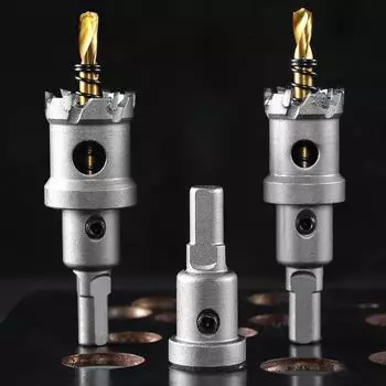 Универсальный открыватель отверстий из металлического сплава для дерева, алюминия, стальных пластин - сверло из быстрорежущей стали