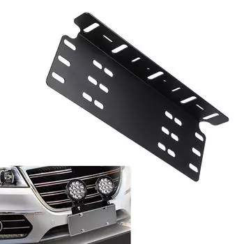 Универсальный передний бампер из алюминиевого сплава, кронштейн для крепления номерного знака, 4x4 светодиодный рабочий фонарь, лампа дальнего света, держатель противотуманных фар CHINA