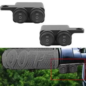 Универсальный переключатель фар на руле мотоцикла, трехпозиционный водонепроницаемый переключатель, переключатели прожекторов, кнопки, аксессуары для мотоциклов Left