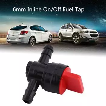 Универсальный пластиковый 6 мм встроенный топливный кран OnOff подходит для 14-трубного шланга