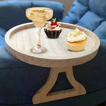 Универсальный поднос для дивана, столик, складной поднос для напитков, закусок, управление, приподнятые края A