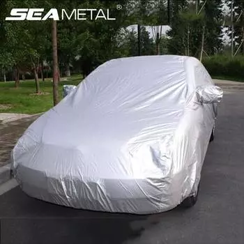 Универсальный полный автомобильный чехол от дождя, мороза, снега, пыли, водонепроницаемая защита, внешние защитные чехлы для автомобиля, анти-УФ-отражающие уличные солнцезащитные чехлы Sedan s