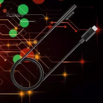 Универсальный портативный зарядный кабель USB3.1 Type-C, замена провода зарядного устройства постоянного тока для Microsoft Surface Pro 6/5/4/3