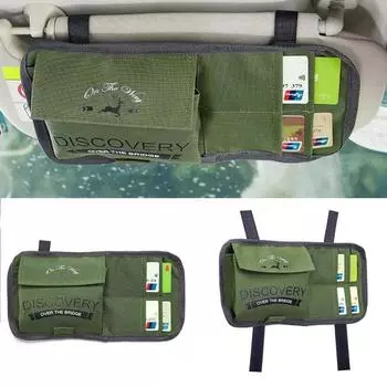 Универсальный прочный органайзер с несколькими карманами для автоматического солнцезащитного козырька, держатель для хранения