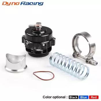 Универсальный продувочный клапан с V-образной лентой 50 мм BOV Q Typer с приварным алюминиевым фланцем без логотипа красный