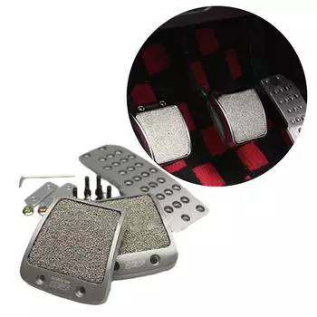 Универсальный противоскользящий комплект педалей для автомобиля, прочная подставка для ног и гребень для педали газа улучшают внешний вид и характеристики вашего автомобиля A