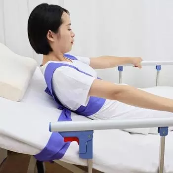 Универсальный противоскользящий ремень для фиксации тела, фиксированный удерживающий плечевой ремень для туловища, для предотвращения физической дисфункции движений One Size синий