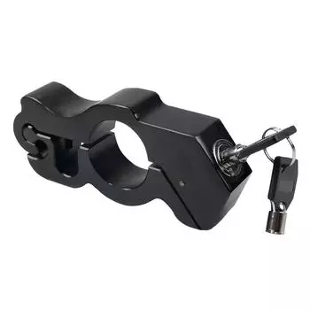 Универсальный противоугонный замок дроссельной заслонки на руле, передний замок, замок на руле One Size чёрный