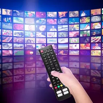 Универсальный пульт дистанционного управления для телевизора, сменный пульт дистанционного управления для многобрендовых светодиодных ЖК-телевизоров с сетевым подключением чёрный