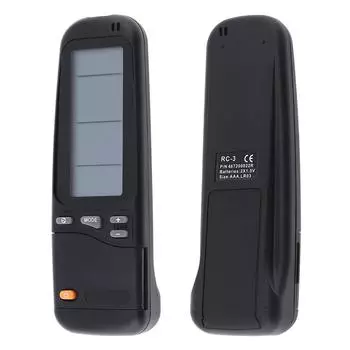 Универсальный пульт дистанционного управления кондиционером для Airwell Emailair Electra RC-3/RC-4/RC-7/WMZ/12ST чёрный