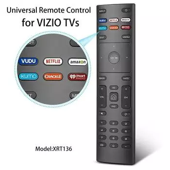 Универсальный пульт дистанционного управления XRT136 для телевизора VIZIO с приложением VUDU NETFLIX Amazon XUMO CRACKLE iHeart для D24hnE1 D24hG9 D50xG9 V505G9