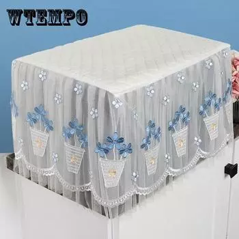 Универсальный пылезащитный чехол для микроволновой печи, прямоугольный кружевной чехол, толстый нескользящий универсальный чехол, полотенце