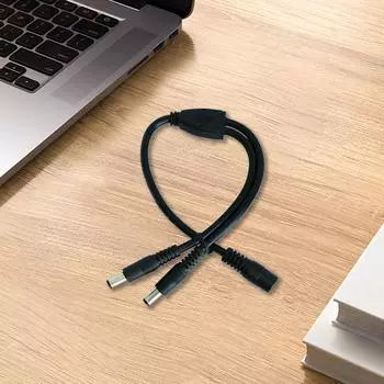 Универсальный разветвительный кабель 5,5x2,5 мм. Двойной кабель питания для устройств 5,5x2,5 мм. Зарядка двух электронных устройств с помощью одного зарядного устройства. 3MA