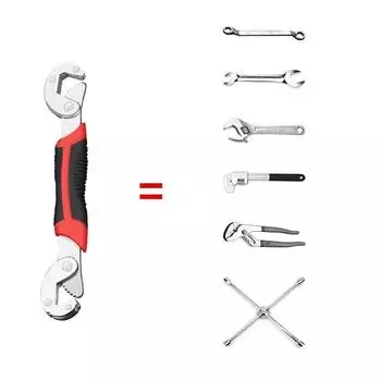 Универсальный разводной гаечный ключ, универсальный гаечный ключ 6-32 мм из нержавеющей стали, нескользящий, многофункциональный, трубный, многоразмерный ручной инструмент 6-22