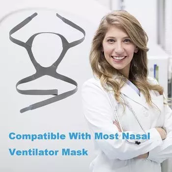 Универсальный регулируемый эластичный ремешок для головного убора CPAP для всего лица, ремешок для носовой подушки, маска CPAP
