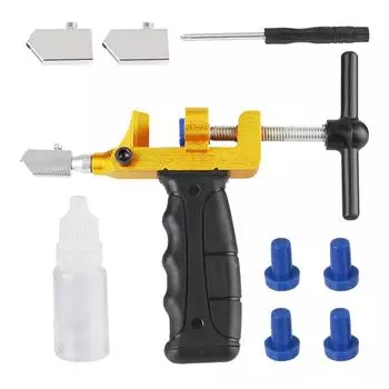 Универсальный регулируемый инструмент для открывания стеклянной плитки, масляный тип, 2 в 1, устройство для резки алюминиевого сплава для открывания плитки