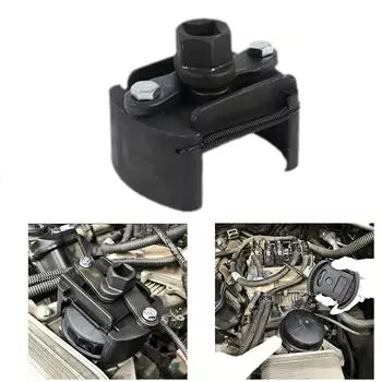 Универсальный регулируемый ключ для масляного фильтра: Инструмент с двумя зубцами для легкого снятия и установки 60-80mm