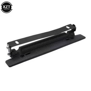 Универсальный регулируемый кронштейн из углеродного волокна для гоночного автомобиля, рамка держателя номерного знака синий