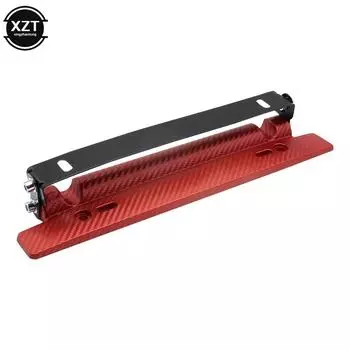 Универсальный регулируемый кронштейн из углеродного волокна для гоночного автомобиля, рамка держателя номерного знака чёрный