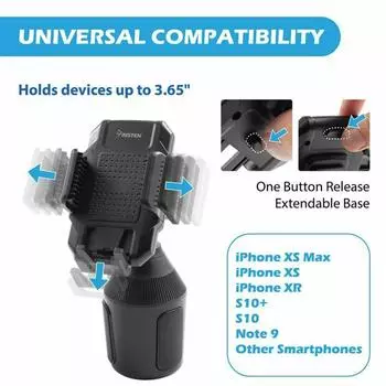 Универсальный регулируемый на 360 градусов держатель для телефона автомобильный держатель для стакана подставка держатель для сотового телефона кронштейн