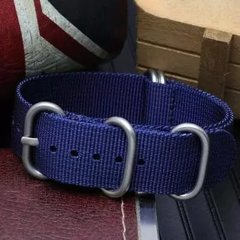 Универсальный регулируемый нейлоновый ремешок для часов 18/20/22 мм, сменный ремешок для часов для повседневного ношения 18mm оранжевый