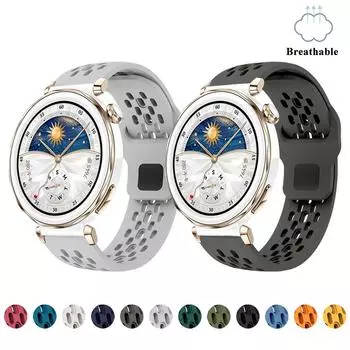 Универсальный ремешок 18 мм, совместимый с умными часами Huawei GT5 Pro 42 мм, мужской и женский ремешок для аксессуаров Huawei GT5 Pro 42 мм GT5 41 мм GT5 Pro 42mm жёлтый