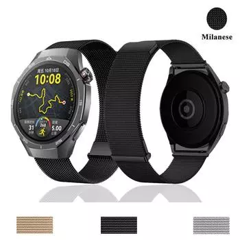 Универсальный ремешок 22 мм для умных часов Huawei GT5 Pro, быстросъемный миланский ремешок 46 мм для Huawei GT5 Pro, ремешок GT5 Ultimate Band GT5 Pro 46mm серебряный