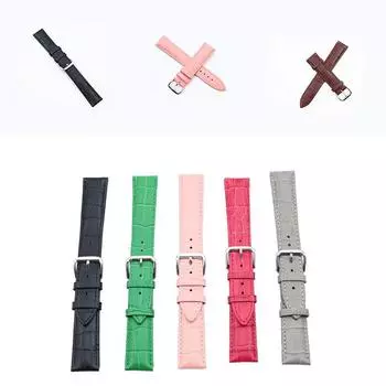 Универсальный ремешок для часов из телячьей кожи Srtap Wristst, прочный модный ремешок для часов 12/14/16/18/20/22/24 мм 14mm белый