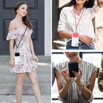 Универсальный ремешок для мобильного телефона, регулируемый съемный шейный ремешок для iPhone, Samsung, ремешки для телефонов, шнур для подвешивания 03