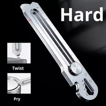 Универсальный резак с поворотным замком. Прочный универсальный резак из нержавеющей стали. Выдвижной ящик с защелкивающимся лезвием.