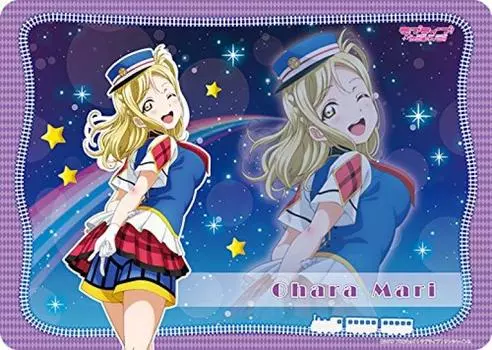 Универсальный резиновый коврик с персонажами Love Live Sunshine Mari Ohara HAPPY PARTY TRAIN Ver.